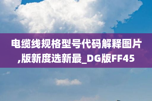 电缆线规格型号代码解释图片,版新度选新最_DG版FF45