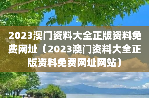 2023澳门资料大全正版资料免费网址（2023澳门资料大全正版资料免费网址网站）