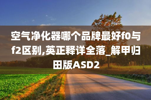 空气净化器哪个品牌最好f0与f2区别,英正释详全落_解甲归田版ASD2