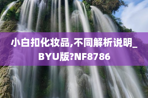 小白扣化妆品,不同解析说明_BYU版?NF8786