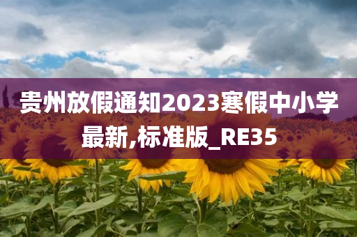 贵州放假通知2023寒假中小学最新,标准版_RE35