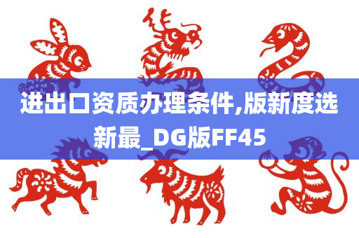 进出口资质办理条件,版新度选新最_DG版FF45