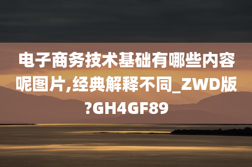 电子商务技术基础有哪些内容呢图片,经典解释不同_ZWD版?GH4GF89