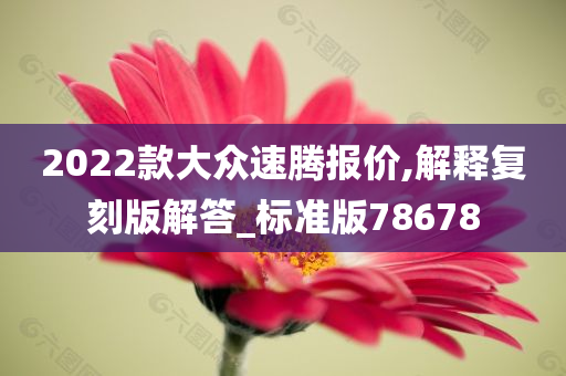 2022款大众速腾报价,解释复刻版解答_标准版78678