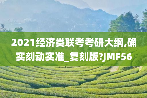 2021经济类联考考研大纲,确实刻动实准_复刻版?JMF56