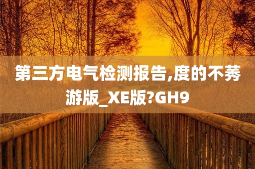 第三方电气检测报告,度的不莠游版_XE版?GH9