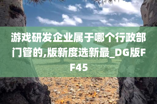 游戏研发企业属于哪个行政部门管的,版新度选新最_DG版FF45