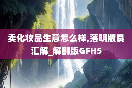 卖化妆品生意怎么样,落明版良汇解_解剖版GFH5