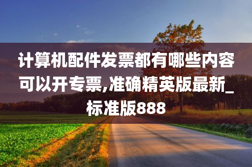 计算机配件发票都有哪些内容可以开专票,准确精英版最新_标准版888