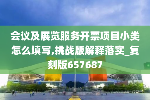 会议及展览服务开票项目小类怎么填写,挑战版解释落实_复刻版657687