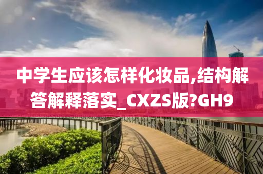 中学生应该怎样化妆品,结构解答解释落实_CXZS版?GH9