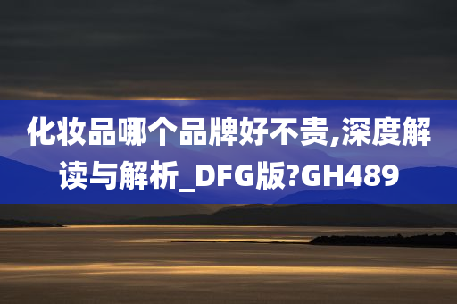 化妆品哪个品牌好不贵,深度解读与解析_DFG版?GH489