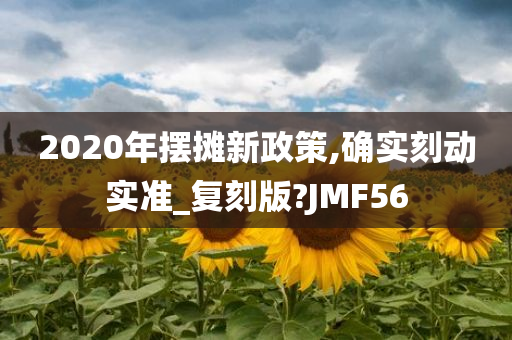 2020年摆摊新政策,确实刻动实准_复刻版?JMF56