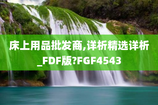 床上用品批发商,详析精选详析_FDF版?FGF4543