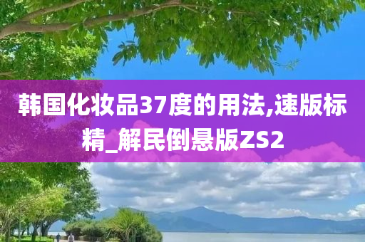 韩国化妆品37度的用法,速版标精_解民倒悬版ZS2