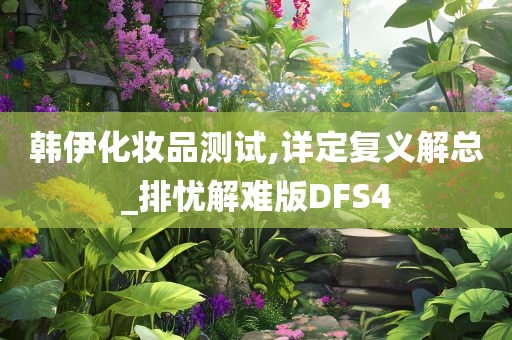 韩伊化妆品测试,详定复义解总_排忧解难版DFS4