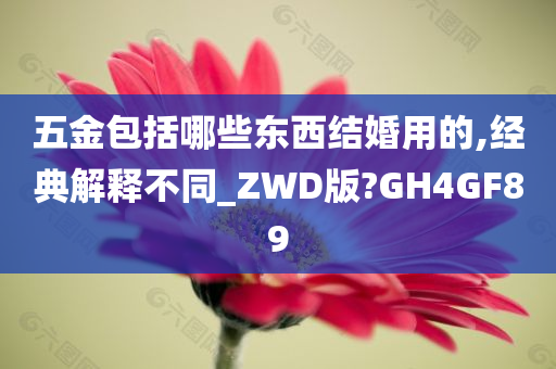 五金包括哪些东西结婚用的,经典解释不同_ZWD版?GH4GF89