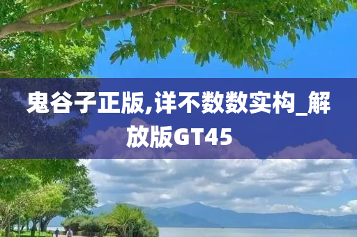 鬼谷子正版,详不数数实构_解放版GT45