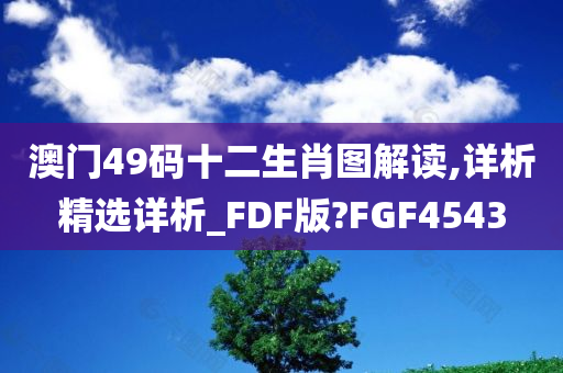 澳门49码十二生肖图解读,详析精选详析_FDF版?FGF4543