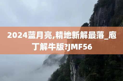 2024蓝月亮,精地新解最落_庖丁解牛版?JMF56