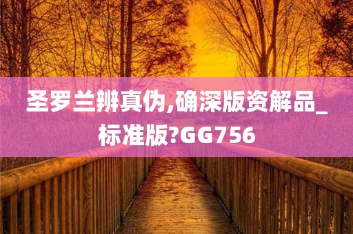 圣罗兰辨真伪,确深版资解品_标准版?GG756