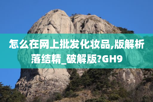 怎么在网上批发化妆品,版解析落结精_破解版?GH9