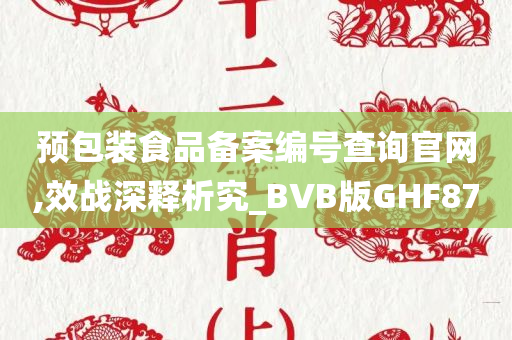 预包装食品备案编号查询官网,效战深释析究_BVB版GHF87