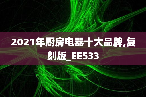 2021年厨房电器十大品牌,复刻版_EE533