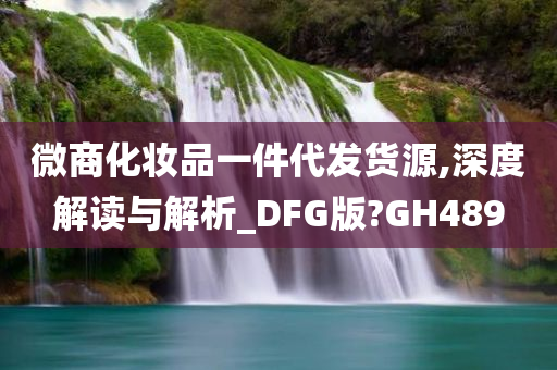 微商化妆品一件代发货源,深度解读与解析_DFG版?GH489