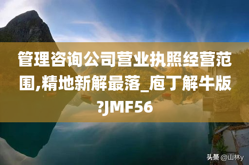 管理咨询公司营业执照经营范围,精地新解最落_庖丁解牛版?JMF56