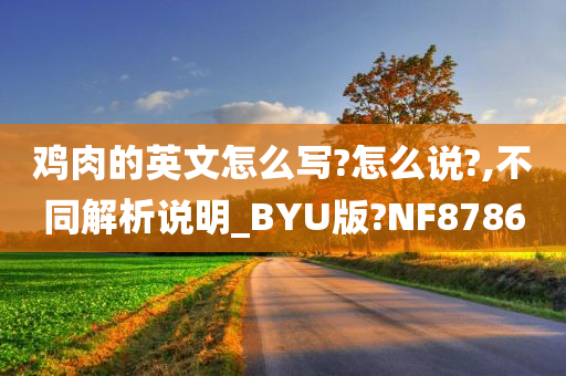 鸡肉的英文怎么写?怎么说?,不同解析说明_BYU版?NF8786