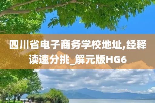 四川省电子商务学校地址,经释读速分挑_解元版HG6