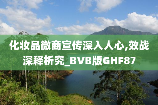 化妆品微商宣传深入人心,效战深释析究_BVB版GHF87