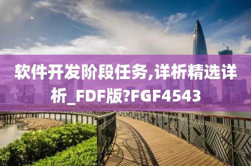 软件开发阶段任务,详析精选详析_FDF版?FGF4543