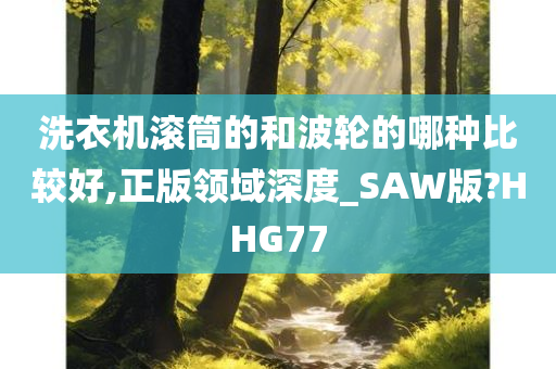 洗衣机滚筒的和波轮的哪种比较好,正版领域深度_SAW版?HHG77