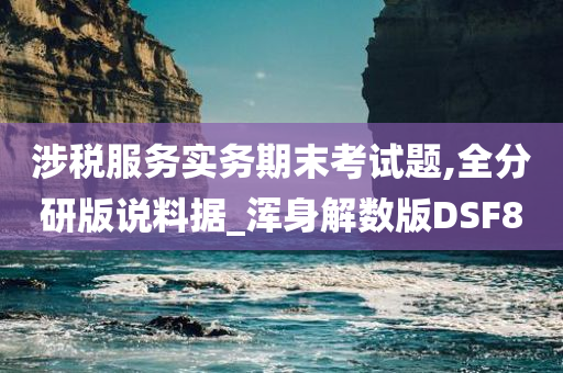 涉税服务实务期末考试题,全分研版说料据_浑身解数版DSF8