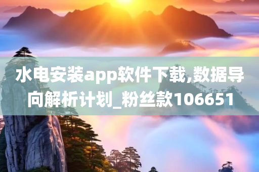 水电安装app软件下载,数据导向解析计划_粉丝款106651