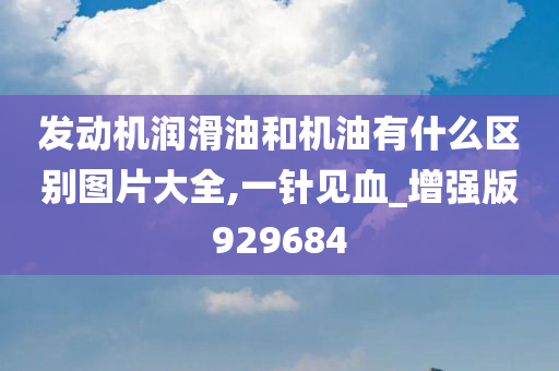 发动机润滑油和机油有什么区别图片大全,一针见血_增强版929684