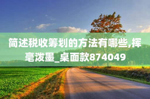 简述税收筹划的方法有哪些,挥毫泼墨_桌面款874049