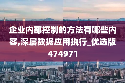 企业内部控制的方法有哪些内容,深层数据应用执行_优选版474971