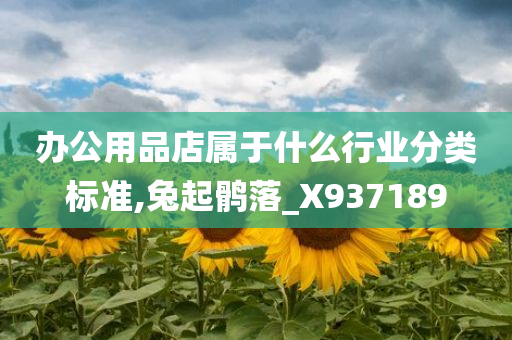 办公用品店属于什么行业分类标准,兔起鹘落_X937189