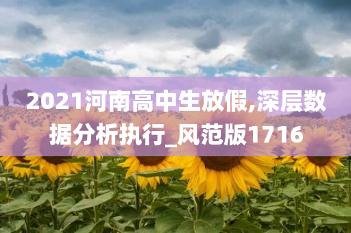 2021河南高中生放假,深层数据分析执行_风范版1716