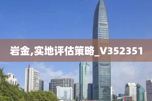 岩金,实地评估策略_V352351