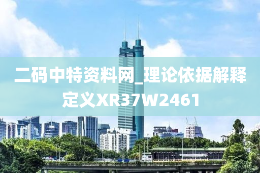 二码中特资料网_理论依据解释定义XR37W2461