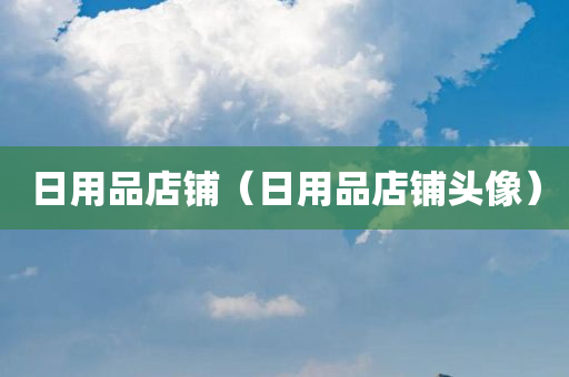 日用品店铺（日用品店铺头像）