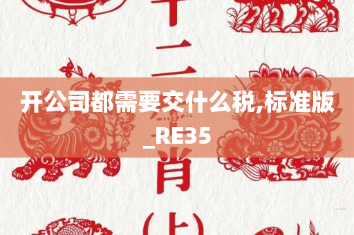 开公司都需要交什么税,标准版_RE35