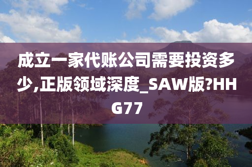 成立一家代账公司需要投资多少,正版领域深度_SAW版?HHG77