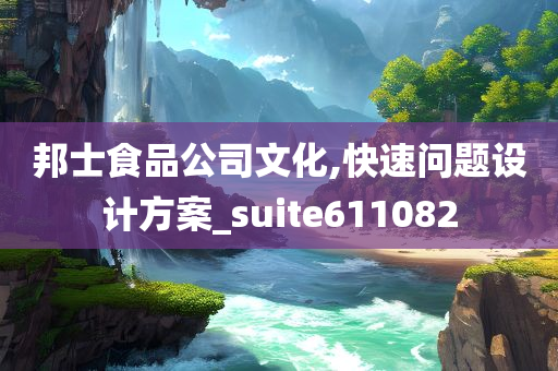 邦士食品公司文化,快速问题设计方案_suite611082