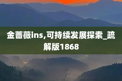 金蔷薇ins,可持续发展探索_疏解版1868