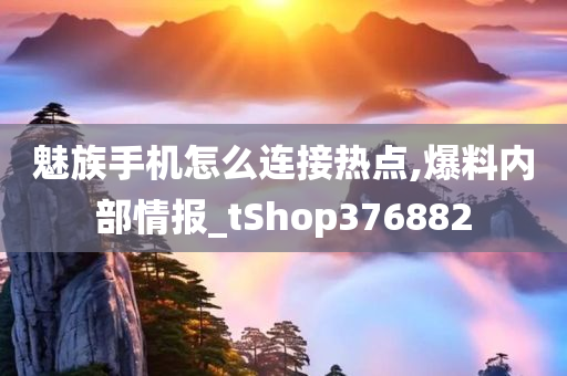 魅族手机怎么连接热点,爆料内部情报_tShop376882